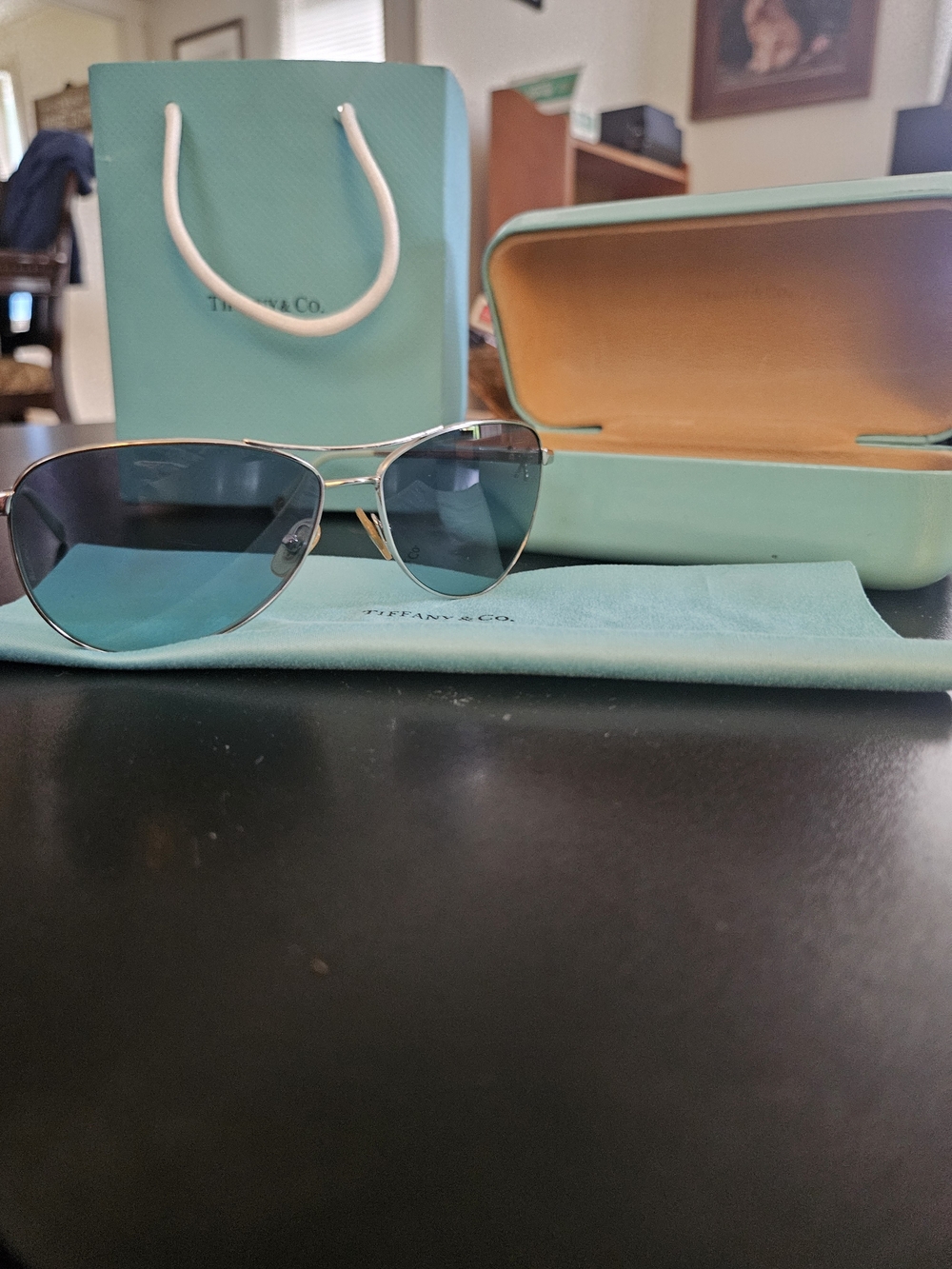 Tiffany & Co. Aviator Sunglasses in Tiffany Blue